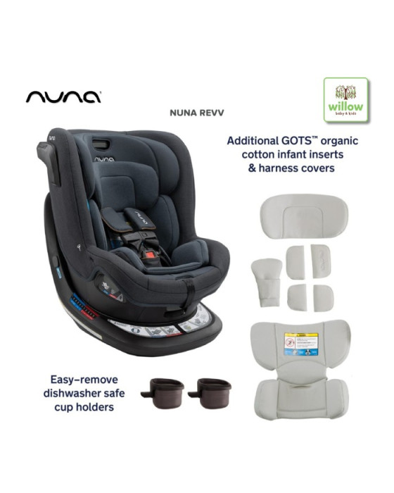 NUNA REVV CAVIAR CAR SEAT