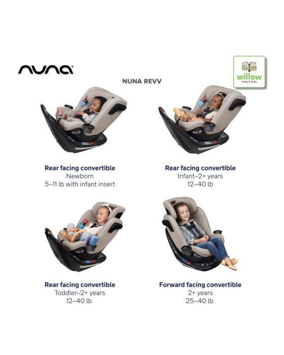 NUNA REVV CAVIAR CAR SEAT