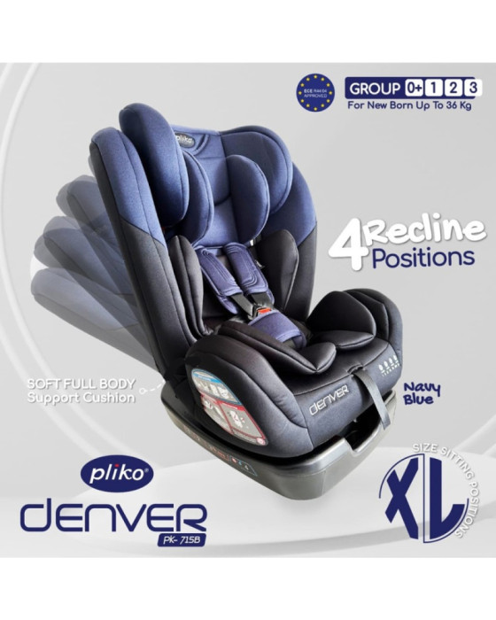 Pliko Denver Black Dudukan Mobil Bayi