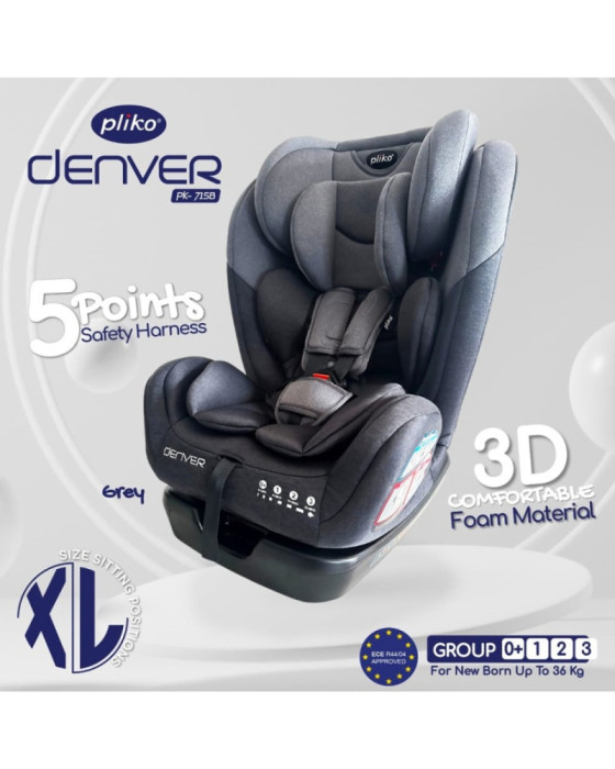 Pliko Denver Black Dudukan Mobil Bayi