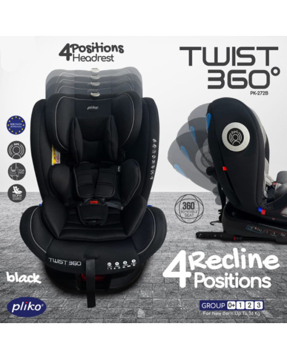 Pliko Twist 360 Car Seat Dudukan Mobil Bayi