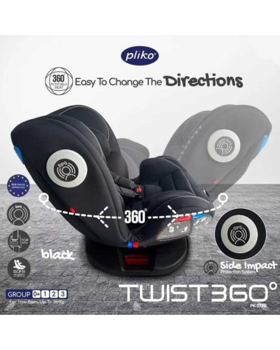 Pliko Twist 360 Car Seat Dudukan Mobil Bayi