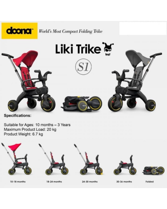 DOONA LIKI TRIKE S1 - FLAME RED