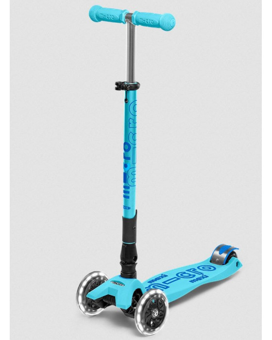 MICRO MAXI MICRO DELUXE FOLDABLE BRIGHT BLUE LED SCOOTER