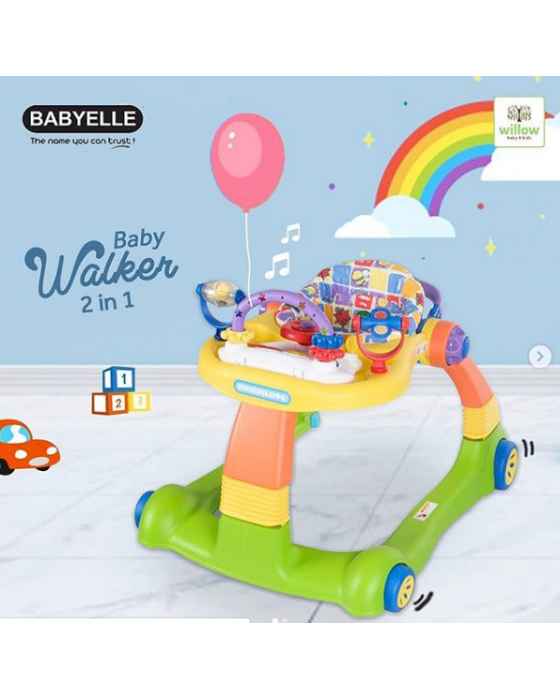 BABYELLE BABYWALKER 2IN1 BE-0188 WITH STOPPER