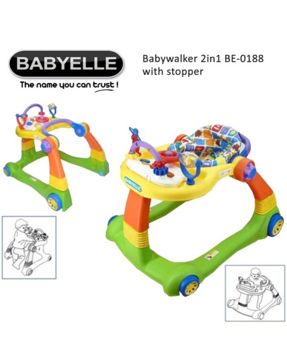 BABYELLE BABYWALKER 2IN1 BE-0188 WITH STOPPER