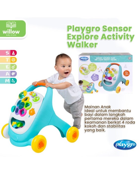 Playgro Sensor Explore Activity Walker Baby Walker