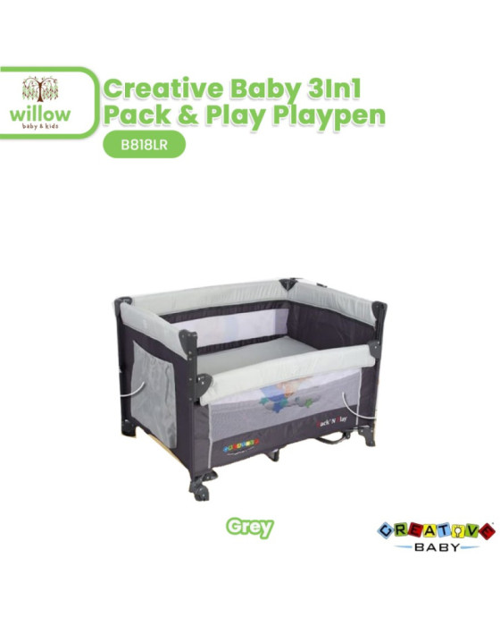 Creative Baby 3In1 Pack & Play Playpen Box Tidur Bayi