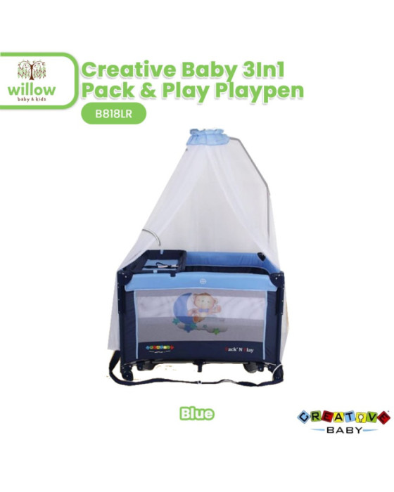 Creative Baby 3In1 Pack & Play Playpen Box Tidur Bayi