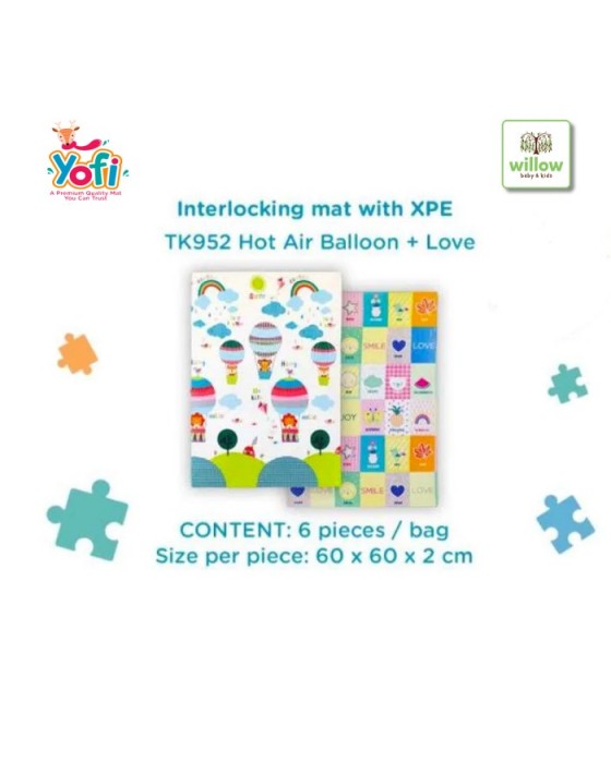 YOFI TK951 INTERLOCKING MAT 60X60X2CM