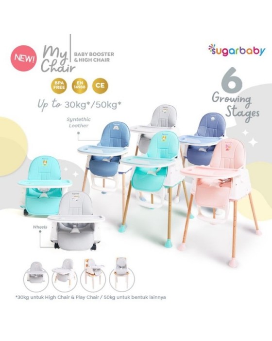 SUGAR BABY MY CHAIR HIGHCHAIR - GREY