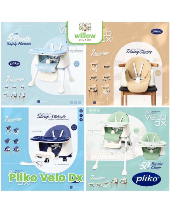 Pliko Velo Dx Kursi Makan Bayi Dudukan Kursi Lipat Anak