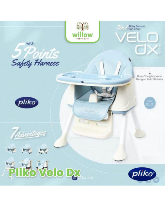 Pliko Velo Dx Kursi Makan Bayi Dudukan Kursi Lipat Anak