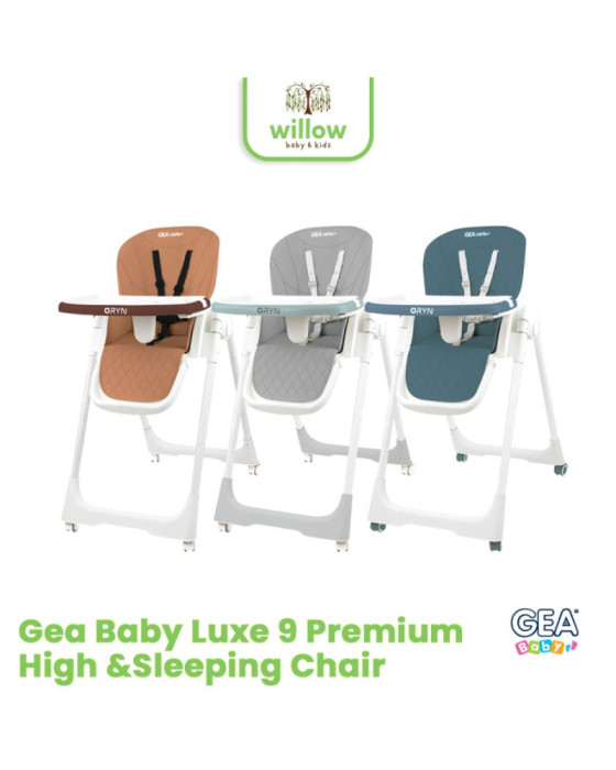 Gea Baby Luxe 9 Premium High & Sleeping Chair Kursi Bayi