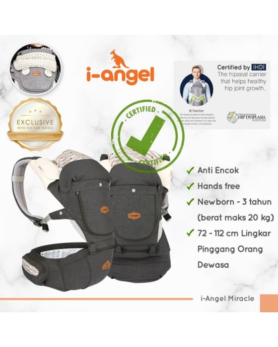 I-ANGEL MIRACLE CARRIER MELANGE CHARCOAL