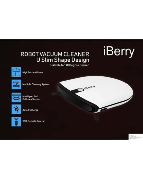 IBERRY ROBOT VACUUM CLEANER WHITE