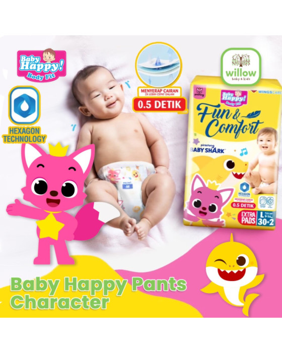 Baby Happy Pants Character Diaper Bayi