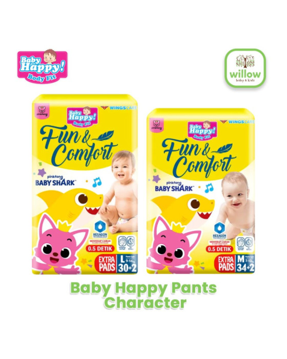 Baby Happy Pants Character Diaper Bayi