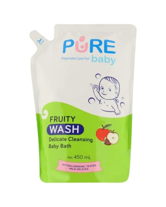 PUREBABY WASH DELICATE CLEANSING FRUITY 450ML 