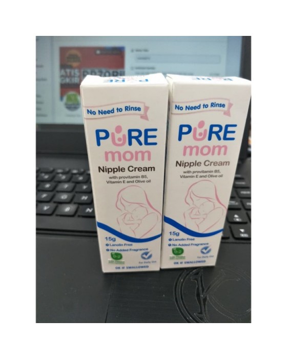 PUREBABY PURE MOM NIPPLE CREAM 15GR