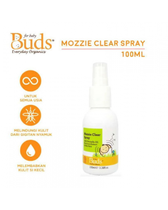 BUDS ORGANICS MOZZIE CLEAR SPRAY 100ML