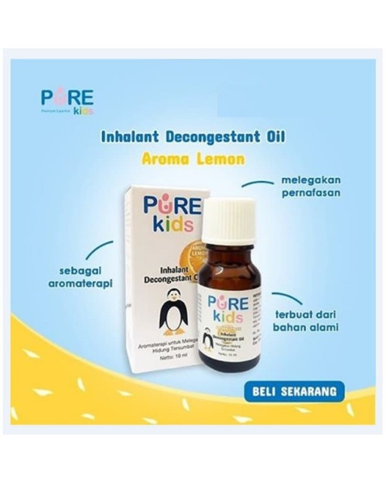 PUREBABY PURE KIDS INHALANT DECONGESTANT OIL AROMA LEMON 10ML