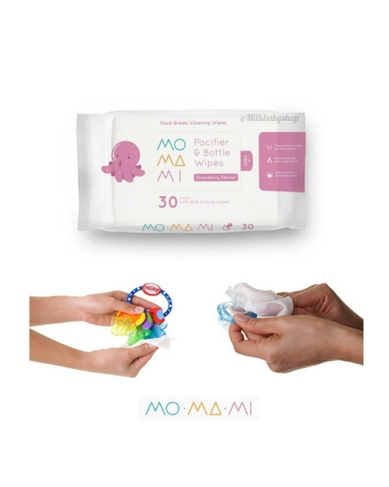 MOMAMI WIPES PACIFIER AND BOTTLE 30S