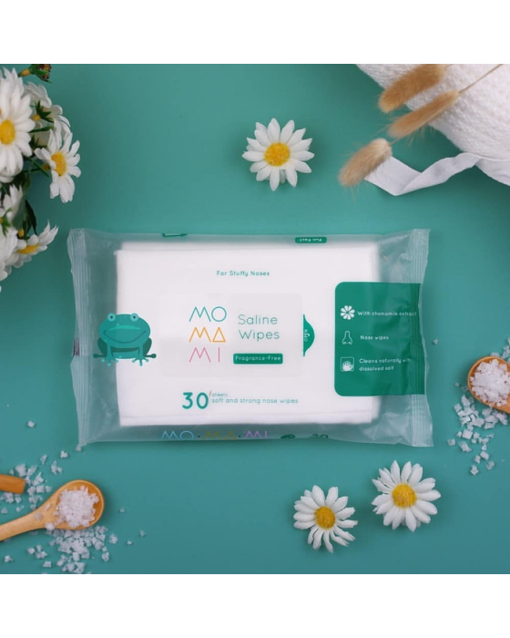 MOMAMI WIPES SALINE 30S UNTUK ANAK PILEK