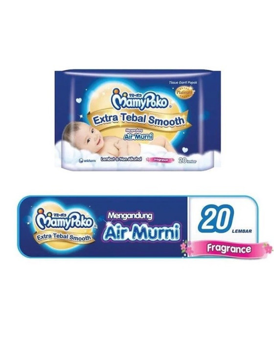 Mamypoko Wipes Extra Tebal Smooth 20s