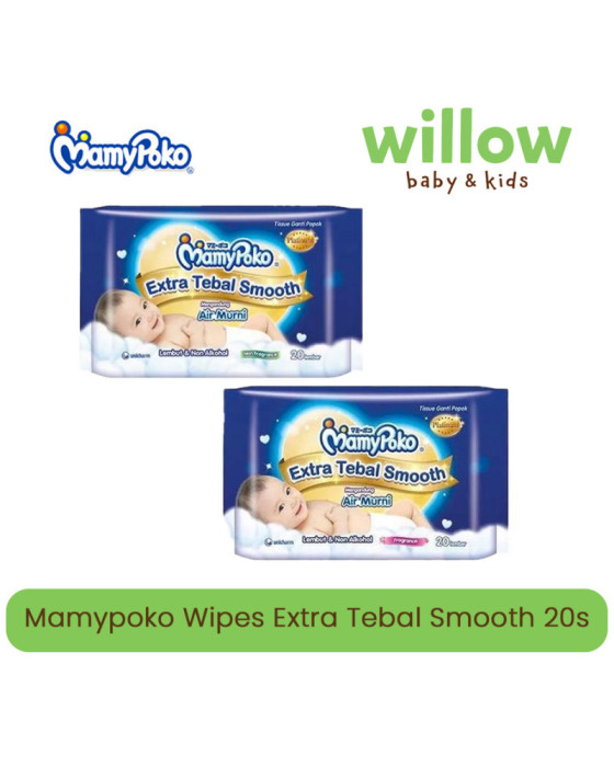 Mamypoko Wipes Extra Tebal Smooth 20s