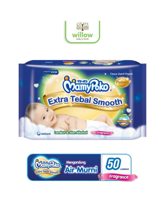 Mamypoko Wipes Extra Tebal Smooth Antiseptik Tissue Bayi Premium