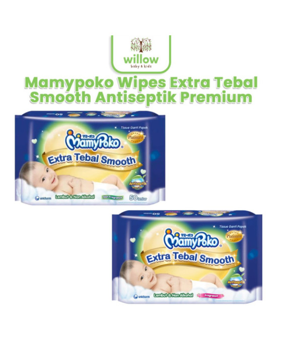 Mamypoko Wipes Extra Tebal Smooth Antiseptik Tissue Bayi Premium