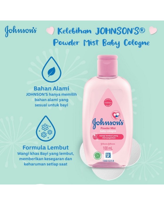 JOHNSON BABY COLOGNE 100ML - POWDER MIST