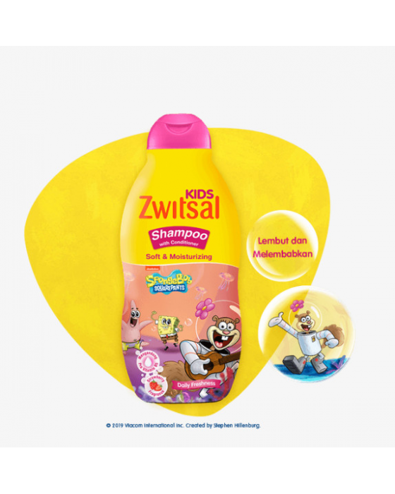 ZWITSAL KIDS SHAMPOO SOFT AND MOIST PINK 180ML