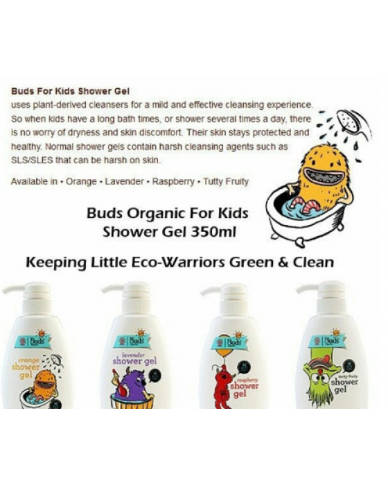 BUDS GROWING UP SHOWER GEL 350ML - LAVENDER