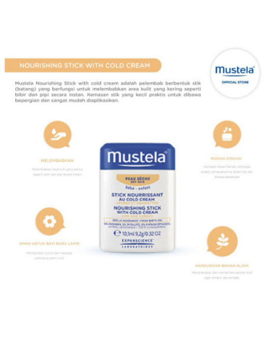 MUSTELA NOURISHING STICK WITH COLD CREAM 9.2GR