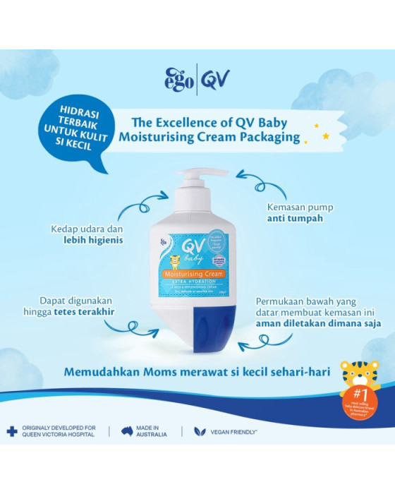 QV BABY MOISTURISING CREAM 250ML