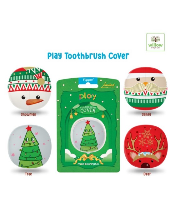 FLIPPER TOOTHBRUSH HOLDER (SANTA EDITION) - TREE