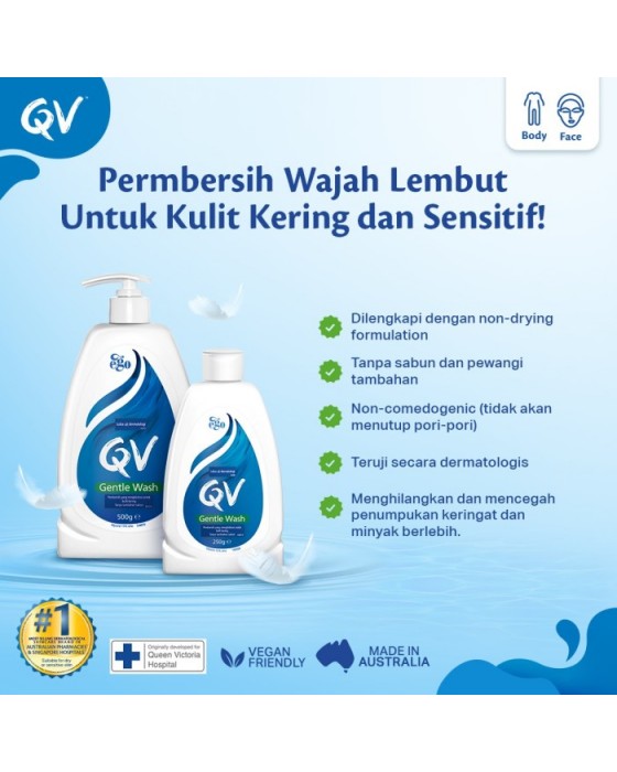 QV GENTLE WASH 250ML