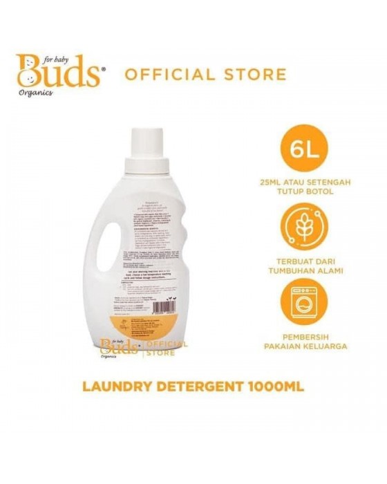 BUDS HOUSEHOLD ECO BABY SAFE LAUNDRY DETERGENT 1000ML