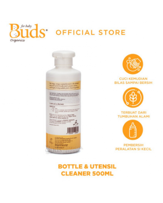 BUDS HOUSEHOLD ECO BABY SAFE BOTOL AND UTENSIL CLEANER 500ML