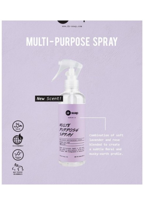 DR SOAP MULTIPURPOSE SPRAY MAUVE - 230ML