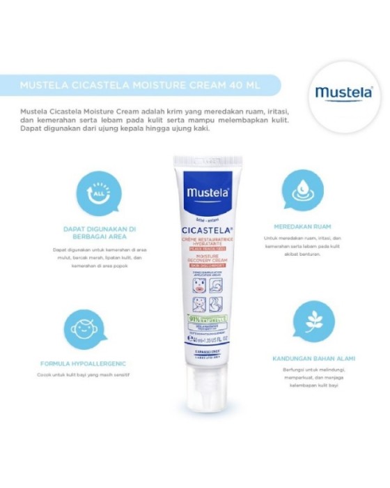 MUSTELA CICASTELA MOISTURE CREAM 40ML