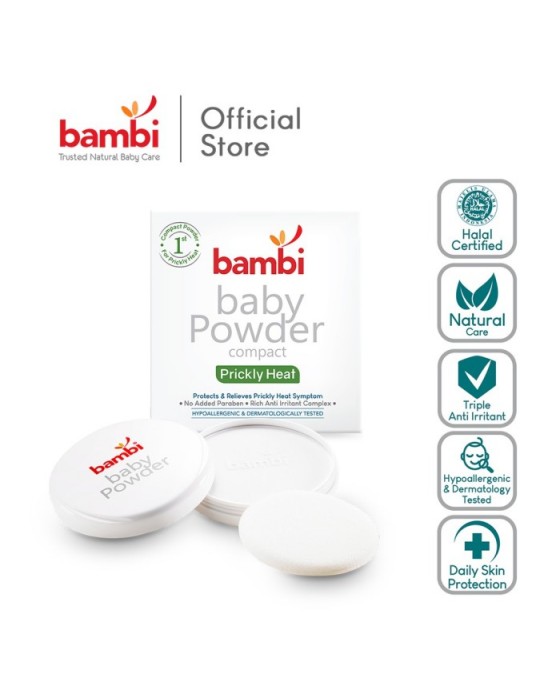 BAMBI BABY COMPACT POWDER PRICKLY HEAT 40GR