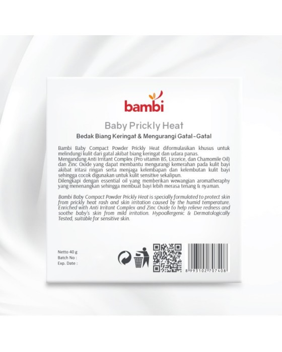 BAMBI BABY COMPACT POWDER PRICKLY HEAT 40GR