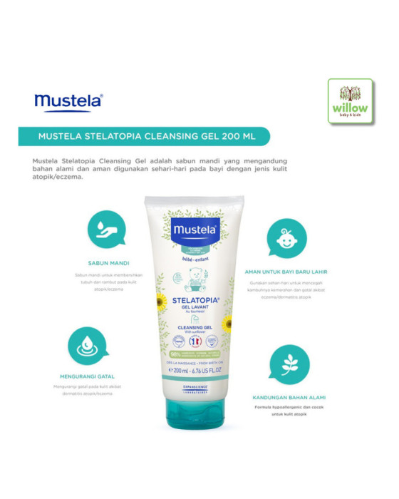 Mustela Stelatopia Cleansing Gel 200ml