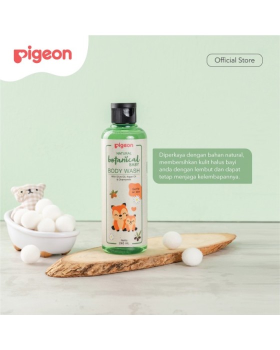 PIGEON NATURAL BOTANICAL BABY BODY WASH 240ML