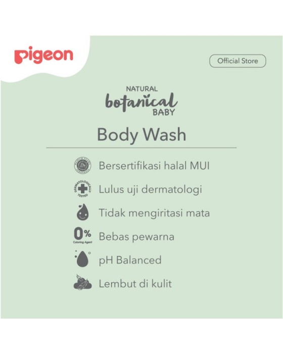 PIGEON NATURAL BOTANICAL BABY BODY WASH 240ML