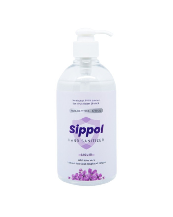 SIPPOL HAND SANITIZER LIQUID (BESAR) - 500ML