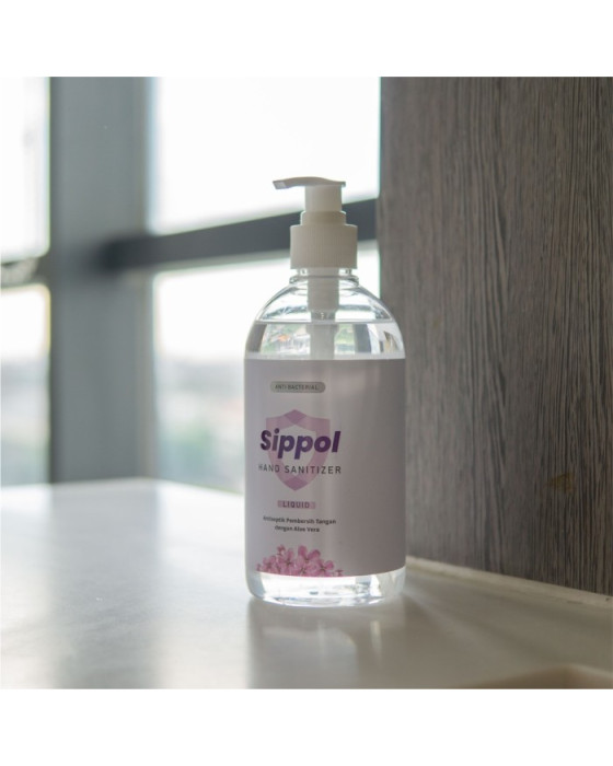 SIPPOL HAND SANITIZER LIQUID (BESAR) - 500ML